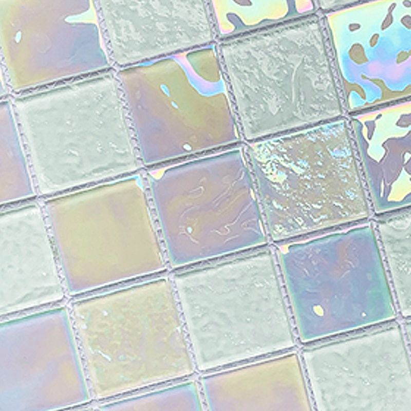 Glass Mosaic Tile Contemporary Floor and Wall Tile with Square Shape Clearhalo 'Floor Tiles & Wall Tiles' 'floor_tiles_wall_tiles' 'Flooring 'Home Improvement' 'home_improvement' 'home_improvement_floor_tiles_wall_tiles' Walls and Ceiling' 1200x1200_c503f121-10e4-4a37-a343-14ce9feeb2f6