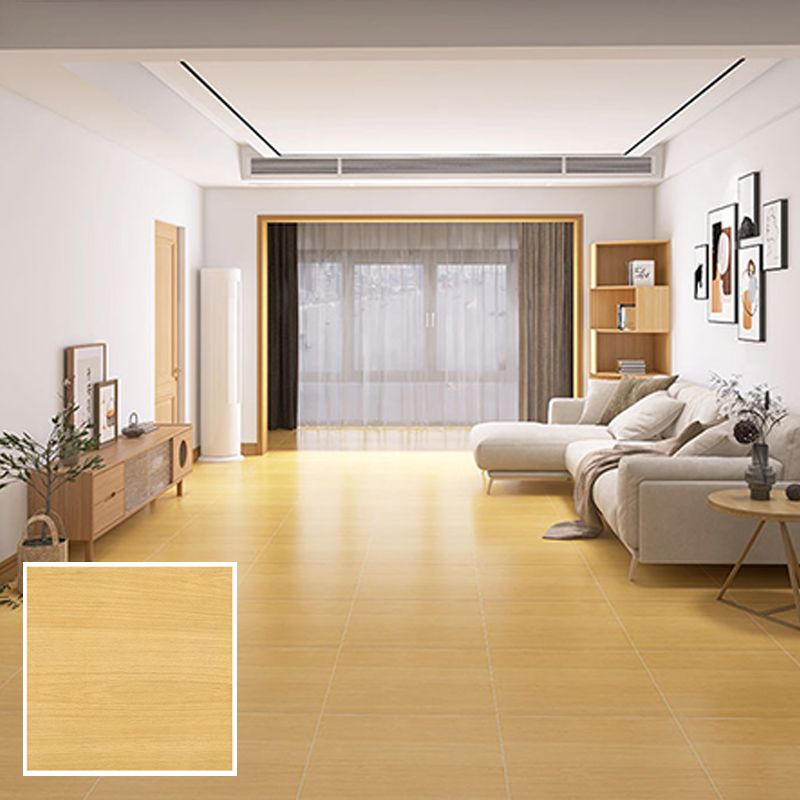 Modern Style Floor Tile Solid Color Straight Edge Wooden Effect Square Floor Tile Clearhalo 'Floor Tiles & Wall Tiles' 'floor_tiles_wall_tiles' 'Flooring 'Home Improvement' 'home_improvement' 'home_improvement_floor_tiles_wall_tiles' Walls and Ceiling' 1200x1200_ce5bc4c2-2200-4f3e-9b6a-eac5c4371afd