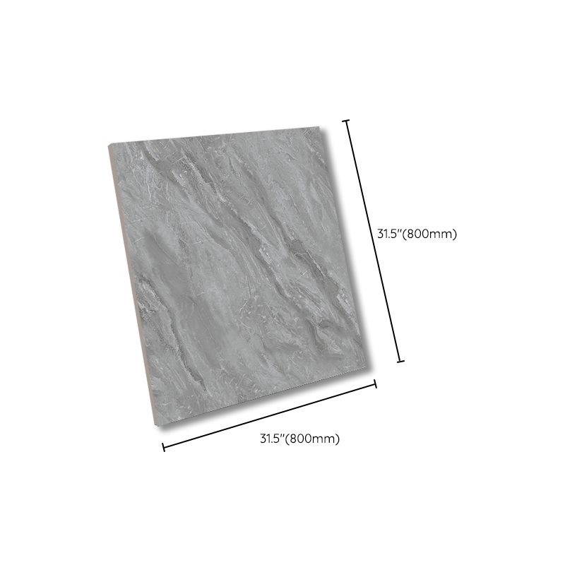 Popular Square Wall & Floor Tile Marble Pattern Polished Porcelain Tile Clearhalo 'Floor Tiles & Wall Tiles' 'floor_tiles_wall_tiles' 'Flooring 'Home Improvement' 'home_improvement' 'home_improvement_floor_tiles_wall_tiles' Walls and Ceiling' 1200x1200_df5854fa-e548-42c5-9936-5a1aea4623e2