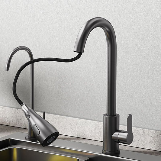 Black Stainless Steel Kitchen Sink Single Bowl Sink with Soap Dispenser Clearhalo 'Home Improvement' 'home_improvement' 'home_improvement_kitchen_sinks' 'Kitchen Remodel & Kitchen Fixtures' 'Kitchen Sinks & Faucet Components' 'Kitchen Sinks' 'kitchen_sinks' 1200x1200_e4a52794-d300-440b-9f3d-3c36ed80c2f5