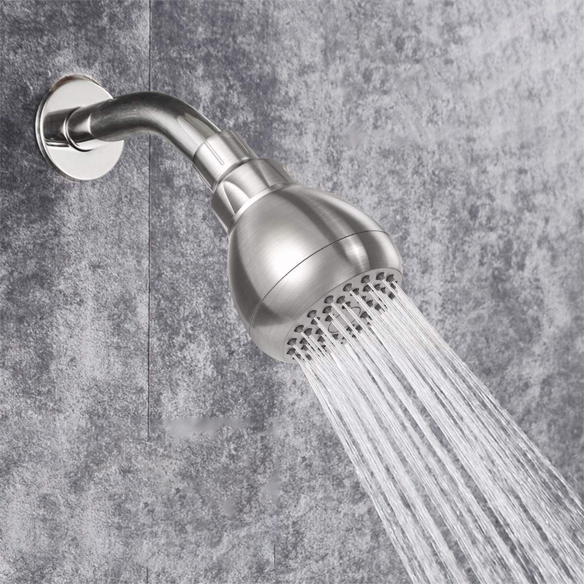Modern Style Handheld Shower Head Wall-Mount Round Standard Shower Head Clearhalo 'Bathroom Remodel & Bathroom Fixtures' 'Home Improvement' 'home_improvement' 'home_improvement_shower_heads' 'Shower Heads' 'shower_heads' 'Showers & Bathtubs Plumbing' 'Showers & Bathtubs' 1200x1200_e5c028ed-6701-49f5-bc9f-73407b335c29
