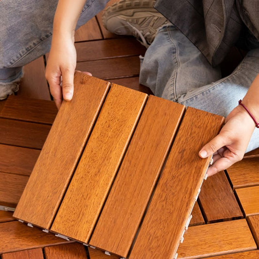 Striped Pattern Snapping Decking Tiles Composite Tile Kit Outdoor Patio Clearhalo 'Home Improvement' 'home_improvement' 'home_improvement_outdoor_deck_tiles_planks' 'Outdoor Deck Tiles & Planks' 'Outdoor Flooring & Tile' 'Outdoor Remodel' 'outdoor_deck_tiles_planks' 1200x1200_e9b5b6f8-b317-449c-b0f6-4ca97457c3f8