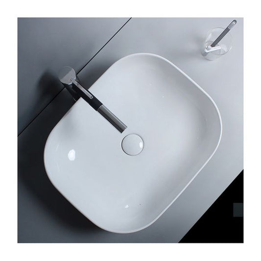 Traditional Vessel Bathroom Sink Porcelain with Faucet Basin Sink Clearhalo 'Bathroom Remodel & Bathroom Fixtures' 'Bathroom Sinks & Faucet Components' 'Bathroom Sinks' 'bathroom_sink' 'Home Improvement' 'home_improvement' 'home_improvement_bathroom_sink' 1200x1200_f3d8ac5f-d8fa-42cd-80a4-5416f8e570f2