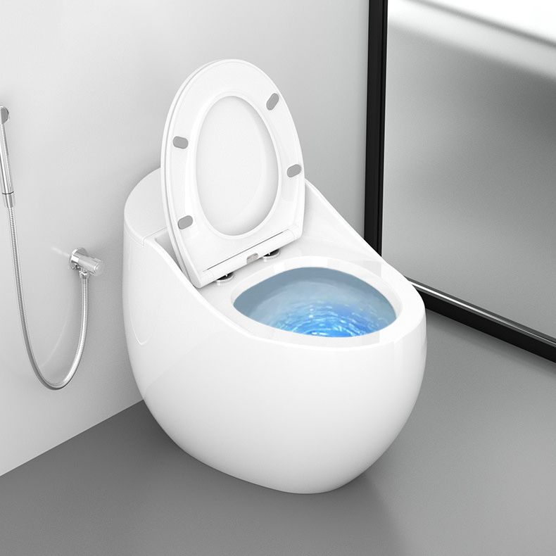 Round-Front Flush Toilet Ceramic Modern One-Piece Toilet with Slow Close Seat Clearhalo 'Bathroom Remodel & Bathroom Fixtures' 'Home Improvement' 'home_improvement' 'home_improvement_toilets' 'Toilets & Bidets' 'Toilets' 1200x1200_f4205397-00ab-48b6-b2ab-fde00bbabbc1