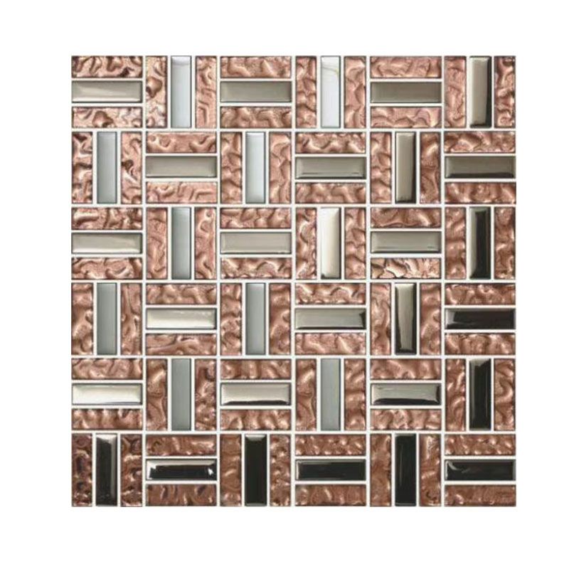 Modern Mosaic Tile Glass Brick Look Wall Tile with Scratch Resistant Clearhalo 'Floor Tiles & Wall Tiles' 'floor_tiles_wall_tiles' 'Flooring 'Home Improvement' 'home_improvement' 'home_improvement_floor_tiles_wall_tiles' Walls and Ceiling' 1200x1200_f99e904a-b5d3-4b84-96f7-2b95d7c749e0