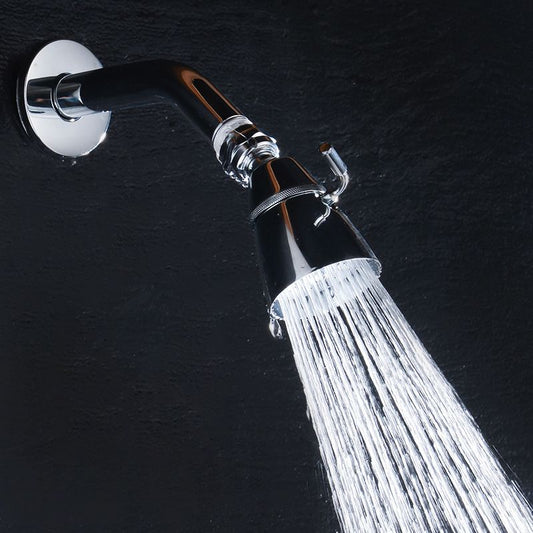 Round Stainless Steel Showerhead in Silver Wall-Mount Showerhead Clearhalo 'Bathroom Remodel & Bathroom Fixtures' 'Home Improvement' 'home_improvement' 'home_improvement_shower_heads' 'Shower Heads' 'shower_heads' 'Showers & Bathtubs Plumbing' 'Showers & Bathtubs' 1200x1200_fb475b0e-d8aa-4a1c-9986-f4cde9e93dce