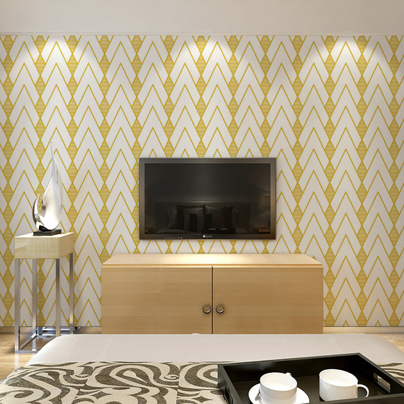 Modern Arrow Pattern Wallpaper for Living Room 57.1-sq ft Wall Covering in Dark Color Clearhalo 'Modern wall decor' 'Modern' 'Wallpaper' Wall Decor' 1211917