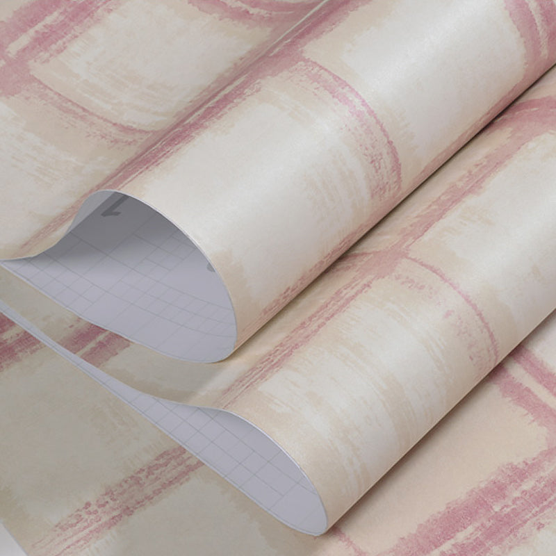 Adhesive Grid Wallpaper Roll Vinyl Modern Style Wall Art for Living Room, Easy Peel off Clearhalo 'Modern wall decor' 'Modern' 'Wallpaper' Wall Decor' 1219228