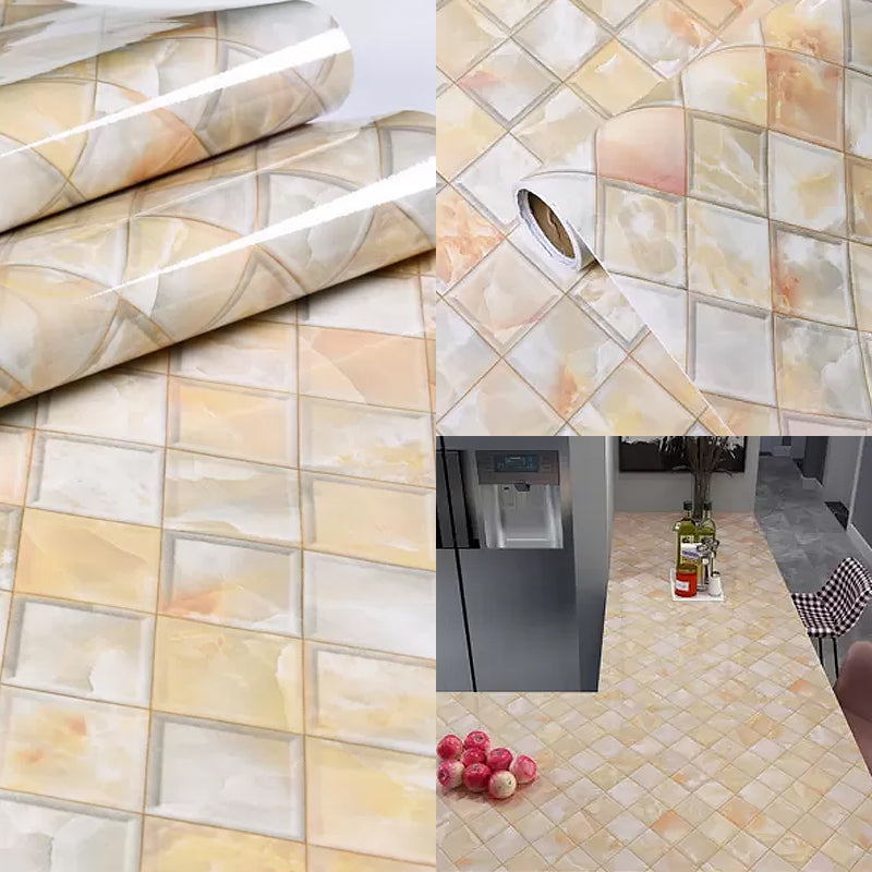 Neat Marble Adhesive Wallpaper Roll for Kitchen, Optional Color, 32.3-sq ft, Easy Peel off Clearhalo 'Modern wall decor' 'Modern' 'Wallpaper' Wall Decor' 1219426