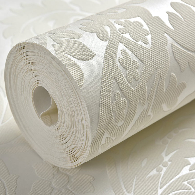 European Jacquard Wallpaper Roll for Living Room 57.1-sq ft Wall Art in Pastel Color Clearhalo 'Vintage wall decor' 'Vintage' 'Wallpaper' Wall Decor' 1224995