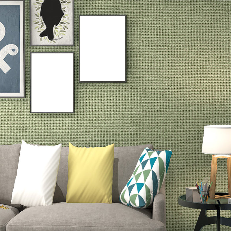 Crisscrossed Rattan Effect Wallpaper Light-Color Japanese Wall Decor for Bedroom Turquoise Clearhalo 'Wall Decor' 'Wallpaper' 1284831