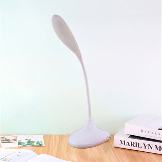 Rotatable Arm LED Standing Desk Lamp Blue/White USB Charging Reading Light for Study White Clearhalo 'Desk Lamps' 'Lamps' Lighting' 134622