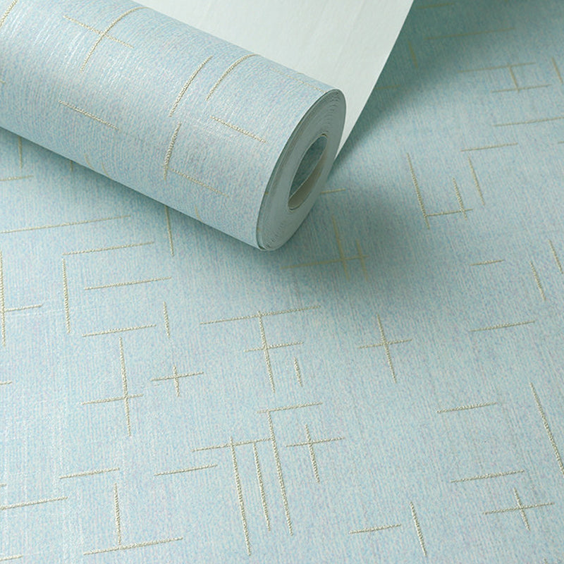 Minimalistic Solid Wallpaper Roll for Bedroom Geometry Wall Decor, 31' L x 20.5" W Clearhalo 'Modern wall decor' 'Modern' 'Wallpaper' Wall Decor' 1395352