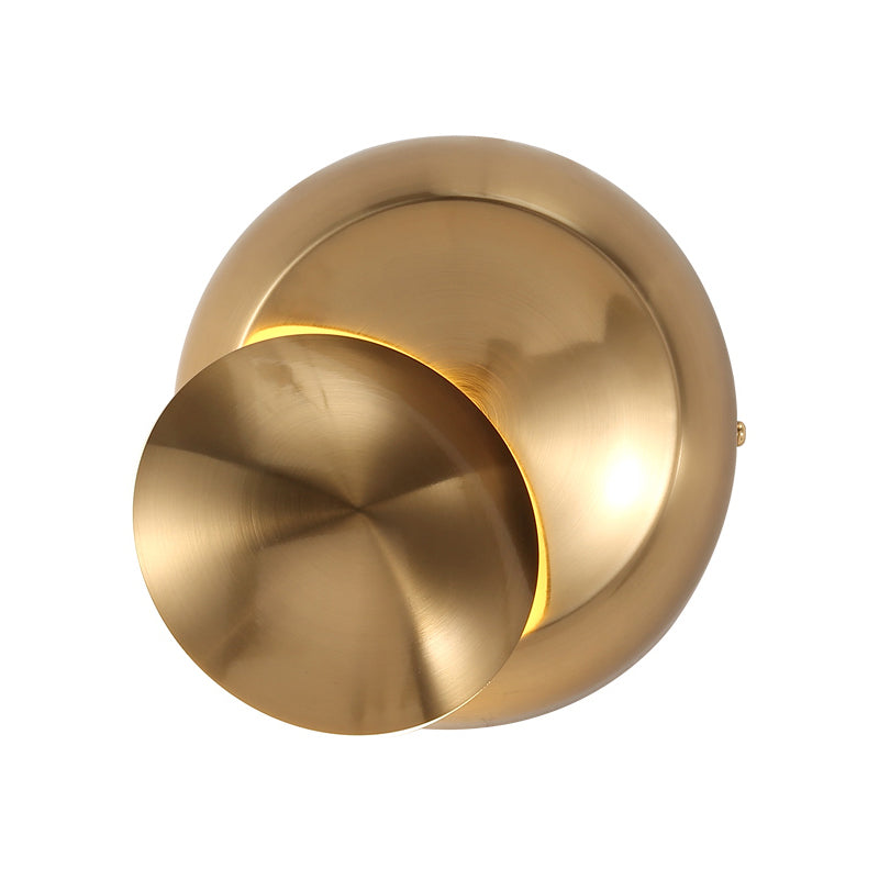 Black/White Finish Rounded Wall Lamp Simple Style LED Aluminum Sconce Lighting for Stairway Clearhalo 'Cast Iron' 'Glass' 'Industrial' 'Modern wall lights' 'Modern' 'Tiffany' 'Traditional wall lights' 'Wall Lamps & Sconces' 'Wall Lights' Lighting' 141838