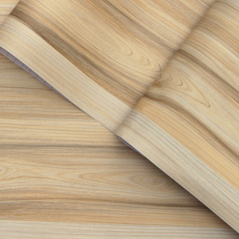 Rural Faux Rubber Wood Wallpaper Grey-Yellow Removable Adhesive Wall Decor for Home Clearhalo 'Country wall decor' 'Rustic' 'Wallpaper' Wall Decor' 1421258