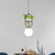 Factory Sphere Hanging Pendant 1 Head White Glass Ceiling Light in Black/Grey/Gold with Round/Oval Cage and Plant Cup Black Clearhalo 'Art Deco Pendants' 'Black' 'Cast Iron' 'Ceiling Lights' 'Ceramic' 'Crystal' 'Industrial Pendants' 'Industrial' 'Metal' 'Middle Century Pendants' 'Pendant Lights' 'Pendants' 'Rustic Pendants' 'Tiffany' Lighting' 1459830