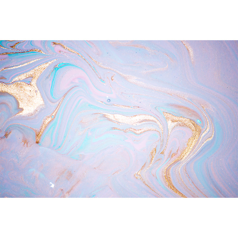 Stain Resistant Wave-Like Mural Contemporary Non-Woven Fabric Wall Decor, Custom Made Clearhalo 'Wall Decor' 'Wall Mural' 1469325