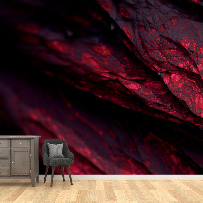 Modern Mountain Mural Wallpaper Red Rock Close-Up View Wall Covering for Bedroom Clearhalo 'Wall Decor' 'Wall Mural' 1505189