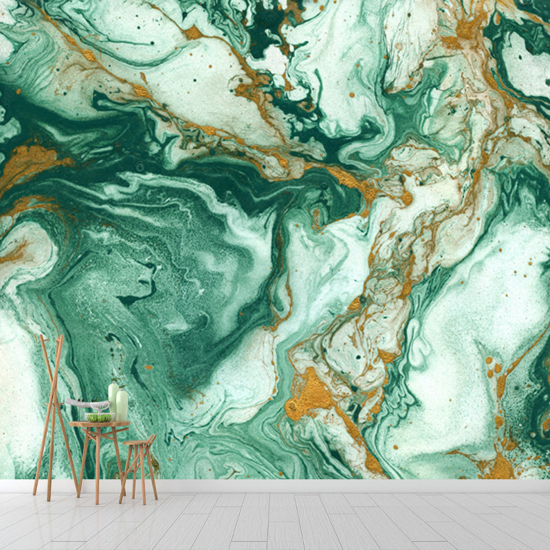 Waterproof Closed Curved Mural Tropix Non-Woven Material Wall Art, Customized Size Clearhalo 'Wall Decor' 'Wall Mural' 1505764