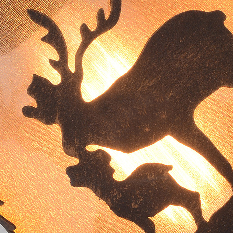 Cylinder Metal Wall Mounted Lamp Industrial Single Bulb Indoor Sconce Light in Rust with Wood Backplate Clearhalo 'Art deco wall lights' 'Cast Iron' 'Glass' 'Industrial wall lights' 'Industrial' 'Middle century wall lights' 'Modern' 'Rustic wall lights' 'Tiffany' 'Traditional wall lights' 'Wall Lamps & Sconces' 'Wall Lights' Lighting' 151141