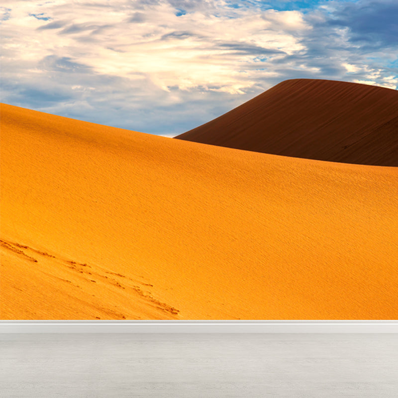 Photography Sand Dune Peak Mural Extra Large Wall Decor for Living Room, Custom Print Clearhalo 'Wall Decor' 'Wall Mural' 1594916