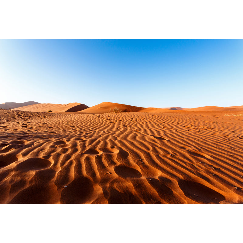 Photo Print Dune Waves Mural Wallpaper for Accent Wall, Yellow, Custom Size Available Clearhalo 'Wall Decor' 'Wall Mural' 1596352