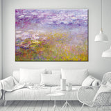 Purple Lavender Field Canvas Art Scenery Painting Modern Texture Wall Decor for Home Clearhalo 'Art Gallery' 'Canvas Art' 'Contemporary Art Gallery' 'Modern' Arts' 1598706