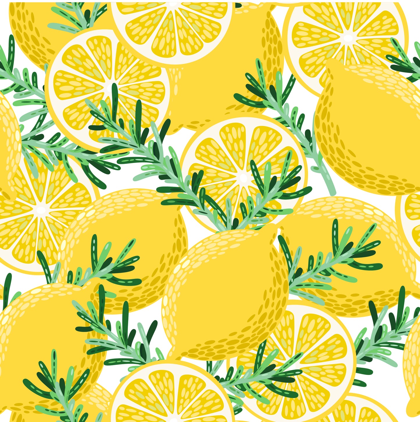 Non-Woven Decorative Wall Mural Modern Lemons and Leaves Wall Covering for Bathroom Lemon Yellow Clearhalo 'Wall Decor' 'Wall Mural' 1617239