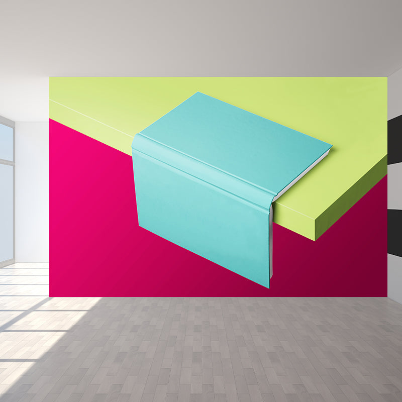 Stain Resistant 3D Effect Mural Non-Woven Texture Novelty Wall Decor for Girls Room Green Clearhalo 'Wall Decor' 'Wall Mural' 1619386