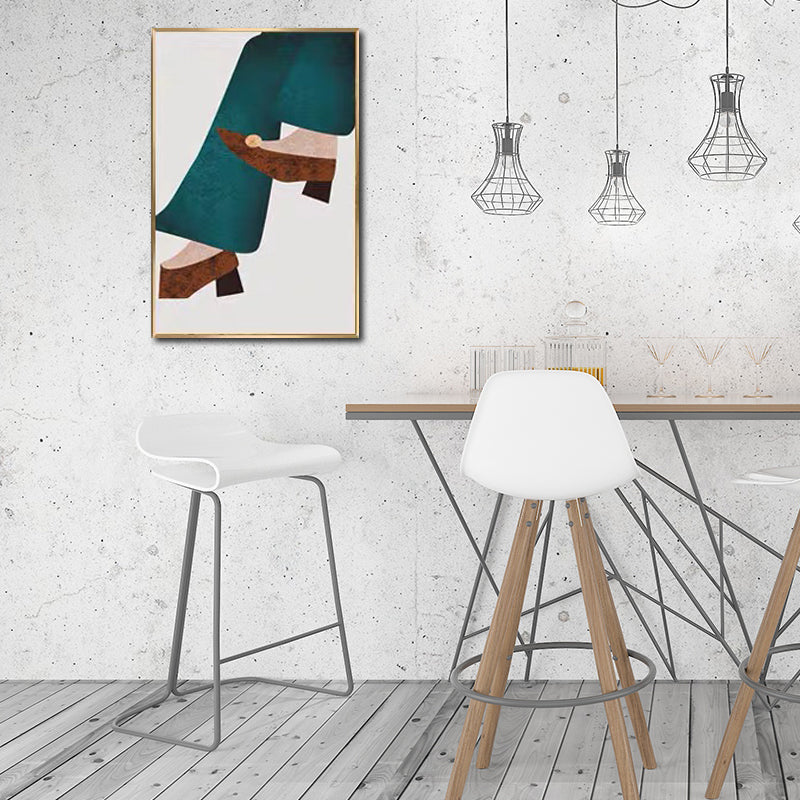 Canvas Textured Wall Art Nordic Fashion Figure Wall Decor in Soft Color for Home Blue Clearhalo 'Arts' 'Canvas Art' 1638485