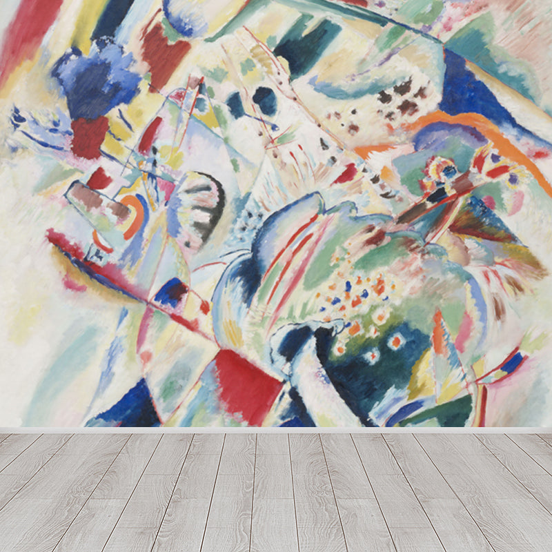 Multicolored Pattern Mural Decal Modern Artistic Non-Woven Material Wall Covering Green Design 3 Clearhalo 'Wall Decor' 'Wall Mural' 1647244