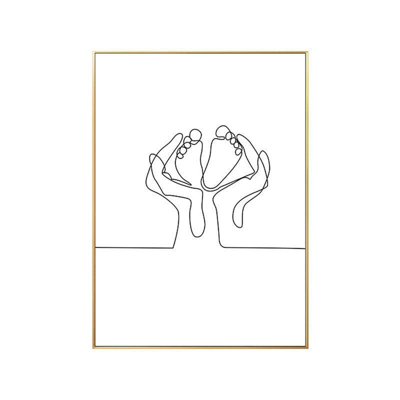 Novelty Figure Pattern Wall Decor Textured Minimalism Style for Bathroom Painting Clearhalo 'Art Gallery' 'Canvas Art' 'Contemporary Art Gallery' 'Contemporary Art' 'Minimalism' 'Minimalist Art Gallery' 'Scandinavian' Arts' 1653222