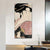Japanese Ukiyoe-E Woman Painting Canvas Textured Pastel Color Wall Art for Tearoom Red Clearhalo 'Art Gallery' 'Canvas Art' 'Traditional' Arts' 1656002