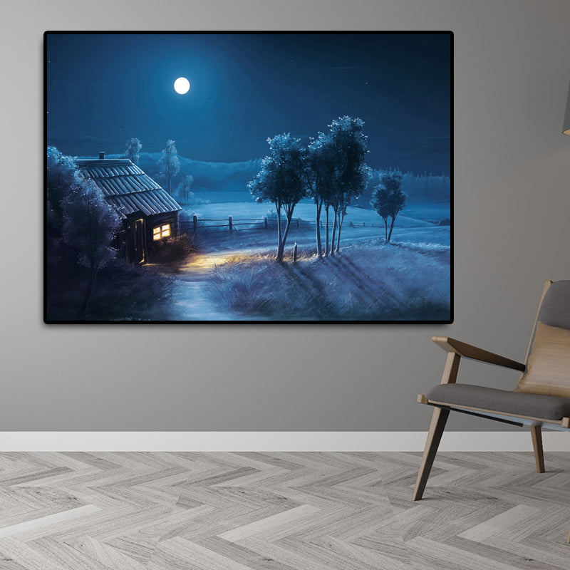 Vintage Landscapes Wall Art Decor Pastel Color Canvas Print for Bedroom, Multiple Sizes Available Clearhalo 'Art Gallery' 'Canvas Art' 'Country Art Gallery' 'French Country' 'Rustic' Arts' 1656038