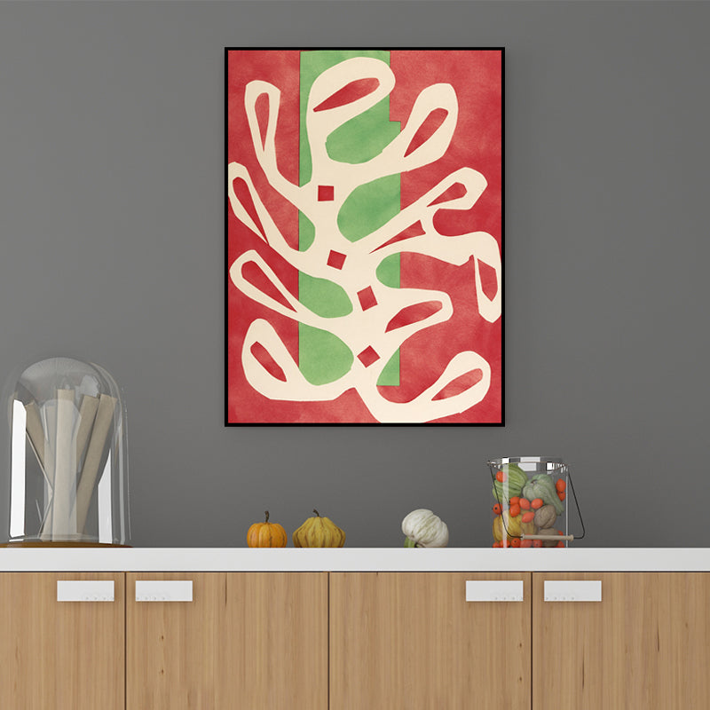 Abstract Pattern Wall Decor Pastel Color Canvas Art Prints Textured for Living Room Green Clearhalo 'Arts' 'Canvas Art' 1657220