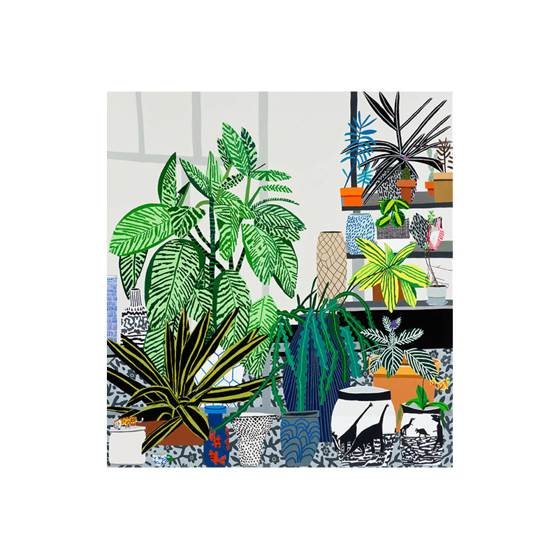 Children's Art Potted Plant Canvas Study Room Wall Art Decor in Green, Multiple Sizes Available Clearhalo 'Art Gallery' 'Canvas Art' 'Kids' Arts' 1658498