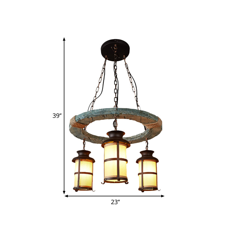 Metallic Black Multi Pendant Light Lantern 3 Bulbs Vintage Style Suspended Hang Fixture Clearhalo 'Art Deco Pendants' 'Black' 'Cast Iron' 'Ceiling Lights' 'Ceramic' 'Crystal' 'Industrial Pendants' 'Industrial' 'Metal' 'Middle Century Pendants' 'Pendant Lights' 'Pendants' 'Rustic Pendants' 'Tiffany' Lighting' 1687489