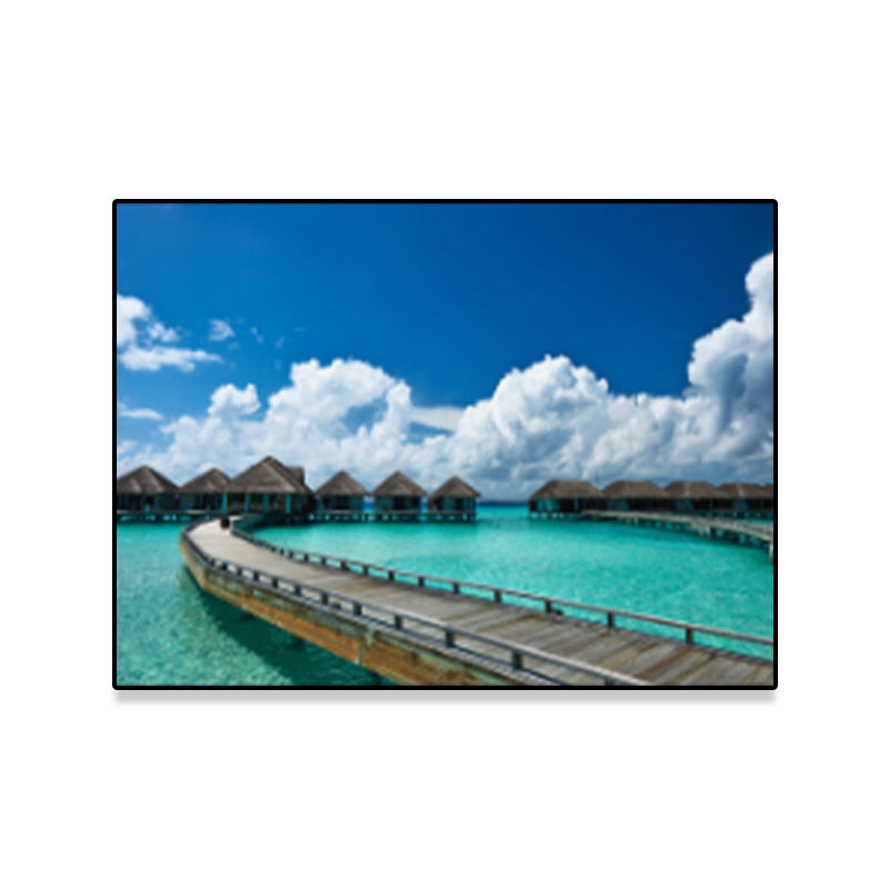 Light Color Scenery Wrapped Canvas Home Wall Art Decor for Bedroom, Multiple Sizes Clearhalo 'Art Gallery' 'Canvas Art' 'Contemporary Art Gallery' 'Modern' Arts' 1691526