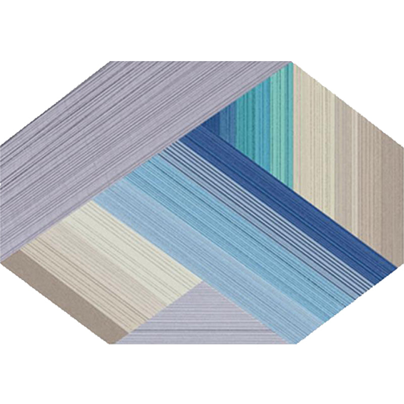 Simple Novelty Irregular Rug in Purple and Blue Colorblock Stripe Pattern Rug Polyester Washable Carpet for Home Decor Clearhalo 'Area Rug' 'Rug' 1692840