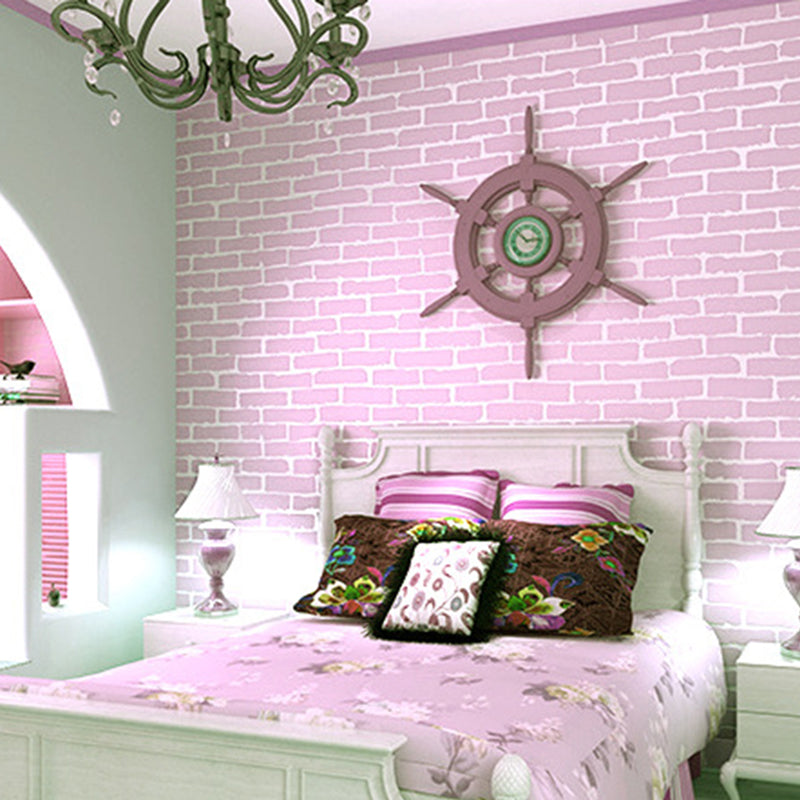 Soft Color Modern Wallpaper Roll 10' L x 20.5" W Brick-Like Wall Decor, Pick Up Sticks Clearhalo 'Industrial wall decor' 'Industrial' 'Wallpaper' Wall Decor' 1696310