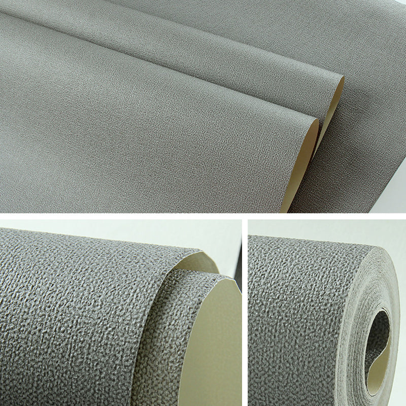 Nordic Plain Color Wallpaper Roll PVC Weaving Washable Pastel Wall Art for Living Room Clearhalo 'Modern wall decor' 'Modern' 'Wallpaper' Wall Decor' 1696621