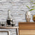 Cyberpunk Brick Wallpaper Roll for Dining Room 48.4-sq ft Wall Covering in Soft Color Light Gray Clearhalo 'Industrial wall decor' 'Industrial' 'Wallpaper' Wall Decor' 1696902