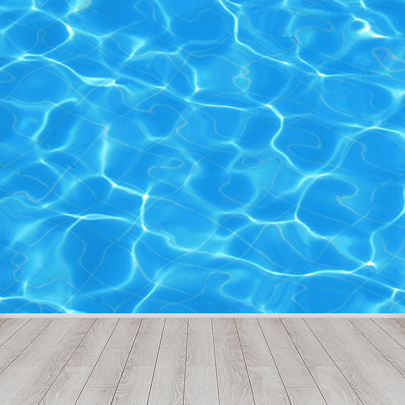 Kids Style Sparkling Brine Mural Blue Waterproofing Wall Decor for Children Bedroom Blue Design 2 Clearhalo 'Wall Decor' 'Wall Mural' 1698314