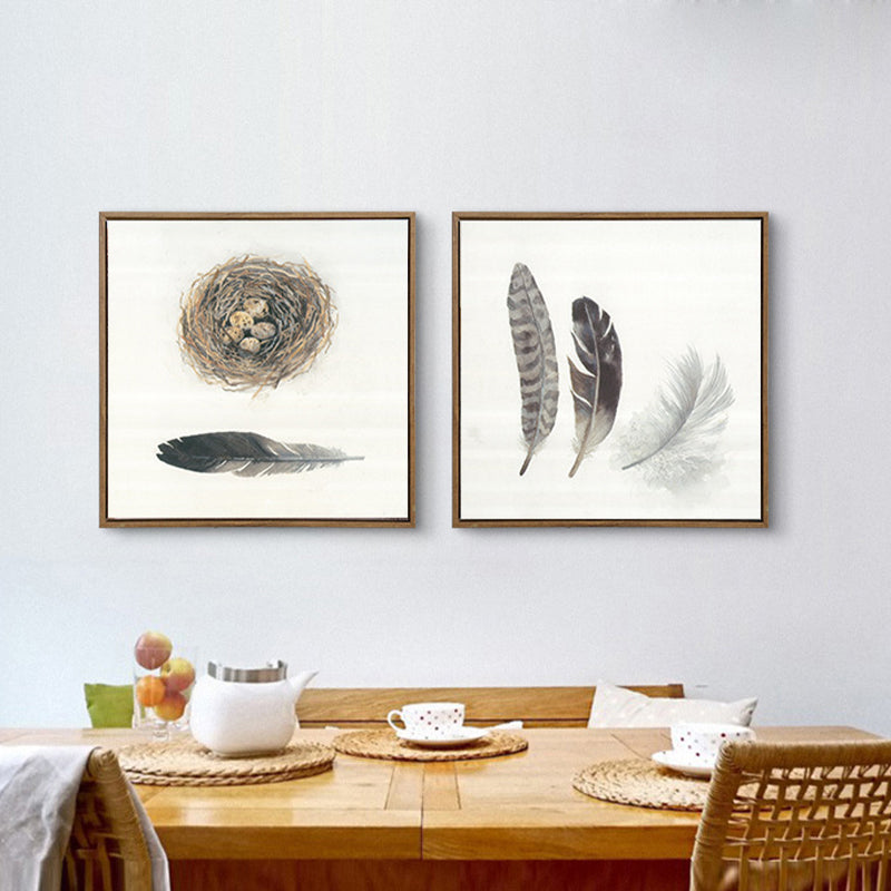 Canvas Brown Wall Decor Modern Style Still Life Painting, Multiple Sizes Options Clearhalo 'Art Gallery' 'Canvas Art' 'Contemporary Art Gallery' 'Modern' Arts' 1706130