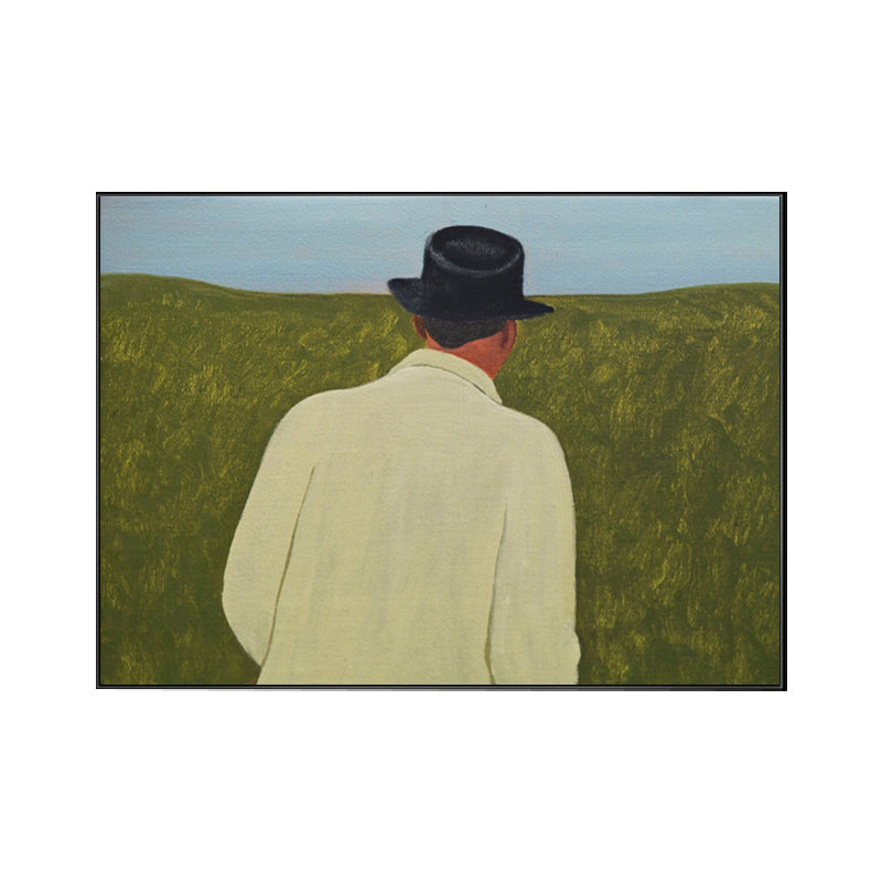 Illustration Figure Print Wall Art Pastel Color Farmhouse Style Canvas Print for Living Room Clearhalo 'Art Gallery' 'Canvas Art' 'Country Art Gallery' 'French Country' 'Rustic' Arts' 1706668