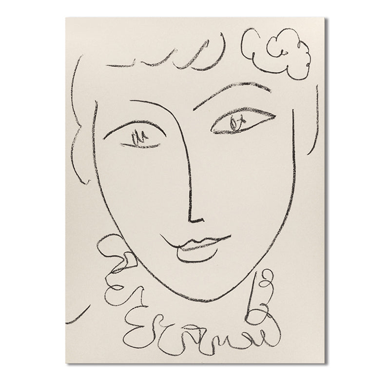 Women Pattern Wall Decor in Beige Minimalism Style Canvas for Living Room, Multiple Sizes Clearhalo 'Art Gallery' 'Canvas Art' 'Contemporary Art Gallery' 'Contemporary Art' 'Minimalism' 'Minimalist Art Gallery' 'Scandinavian' Arts' 1707831