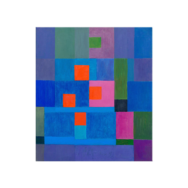 Traditional Style Wall Decor Pastel Color Novelty Geometry Painting, Multiple Sizes Clearhalo 'Art Gallery' 'Canvas Art' 'Traditional' Arts' 1709360