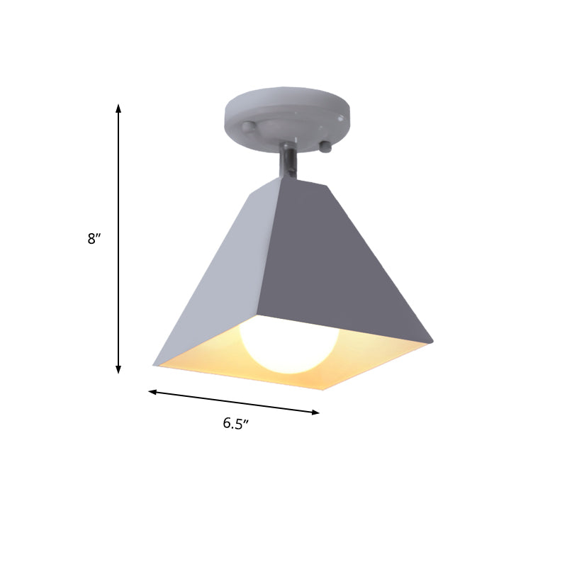 1 Head Craftsman Flush Mount Light Modern Stylish Metal Ceiling Light for Office Cloth Shop Clearhalo 'Ceiling Lights' 'Close To Ceiling Lights' 'Close to ceiling' 'Semi-flushmount' Lighting' 171187
