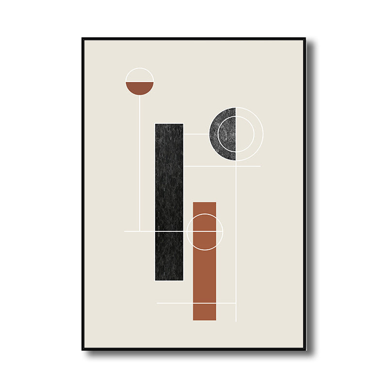 Minimalism Wall Decor Pastel Color Geometric Pattern Painting, Multiple Sizes Options Clearhalo 'Art Gallery' 'Canvas Art' 'Contemporary Art Gallery' 'Contemporary Art' 'Minimalism' 'Minimalist Art Gallery' 'Scandinavian' Arts' 1727503