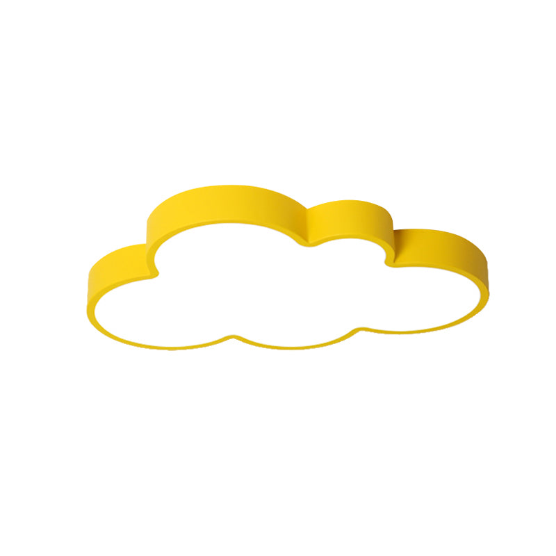 Cloud Child Bedroom Flush Mount Light Acrylic Nordic Style Macaron Colored Ceiling Lamp Clearhalo 'Ceiling Lights' 'Close To Ceiling Lights' 'Close to ceiling' 'Flush mount' Lighting' 174524